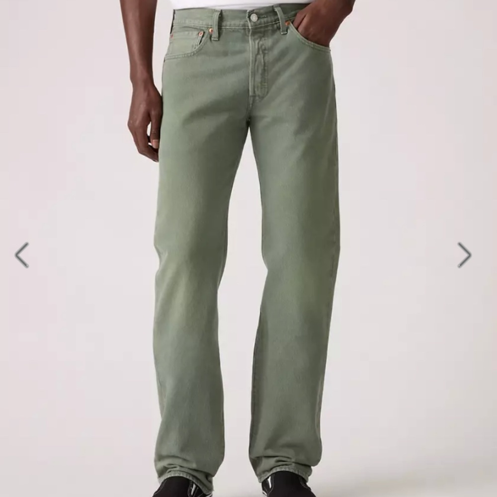 Levi’s 501 men’s jeans canton green 29x30 100% cotton - Picture 2 of 13